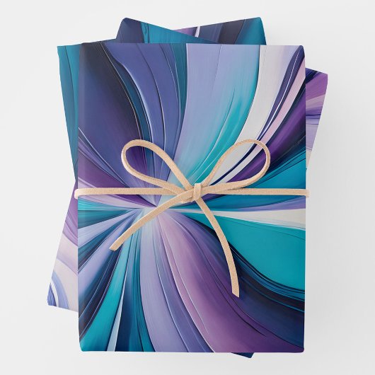 Kleurrijke olieverf Art Wrapping Paper Sheets