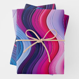 Kleurrijke olieverf Art Wrapping Paper Sheets