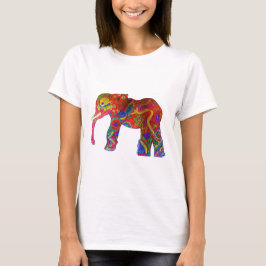 Kleurrijke olifant Apparel T-shirt