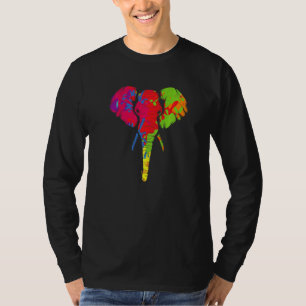 Kleurrijke Olifant Autisme Awareness Wilderness Af T-shirt