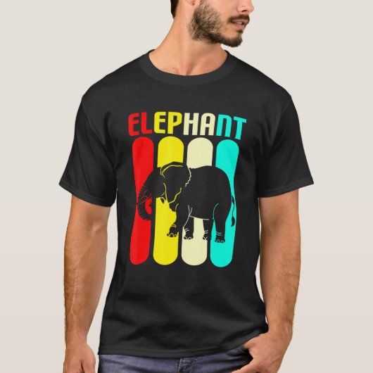 kleurrijke olifant t-shirt (Voorkant)