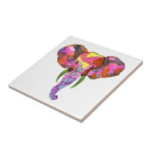 kleurrijke olifant tegeltje (Zijkant)
