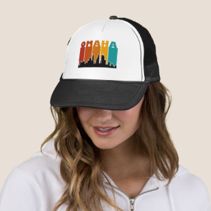 Kleurrijke Omaha Nebraska Retro Sunset Trucker Pet