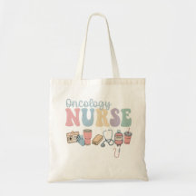 Kleurrijke oncologieverpleegster retro esthetiek