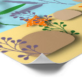 Kleurrijke onderwaterscène poster (Hoek)