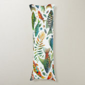 Kleurrijke onderwaterviskunst lichaamskussen (Voorkant Verticaal)