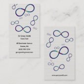 Kleurrijke oneindige | Wetenschap Visitekaartje (Voorkant / Achterkant)