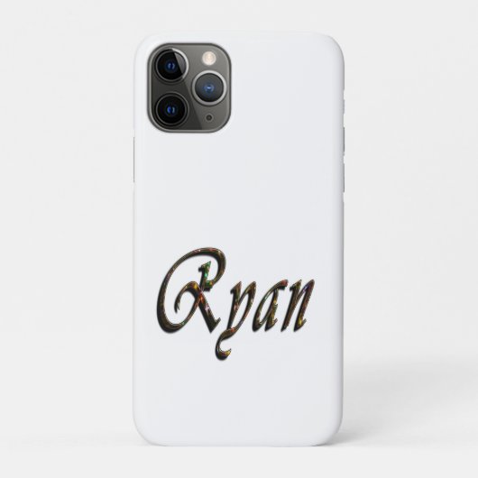 Kleurrijke ontworpen Ryan naam, Case-Mate iPhone Case (Achterkant)