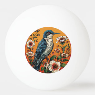Kleurrijke oosterse koekoeksvogel pingpongballen