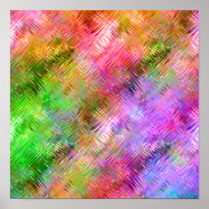 Kleurrijke Opaline Glasachtige Textuur Poster