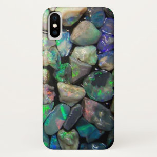 Kleurrijke Opals Edelstenen (faux) iPhone X Hoesje