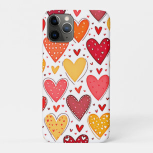 Kleurrijke oprechte liefde patroon ontwerp iPhone 11 pro hoesje
