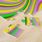 kleurrijke optische illusie legpuzzel (Zijkant)