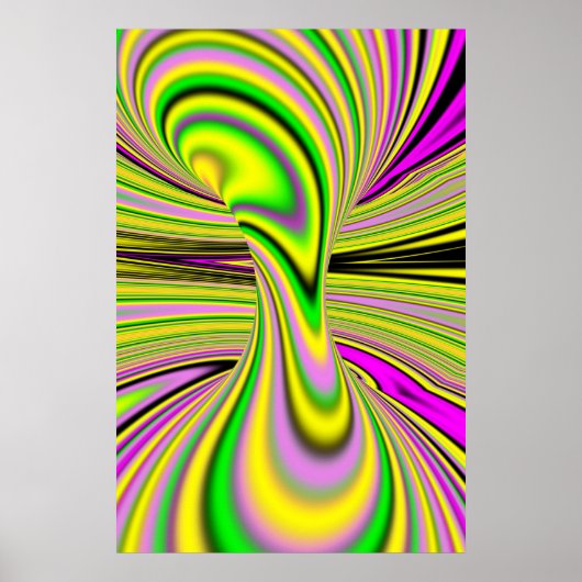 kleurrijke optische illusie poster (Voorkant)