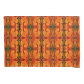 Kleurrijke Oranje bruine penseelvormen Abstract Kussensloop (Voorkant)