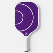 Kleurrijke Oranje Paarse Dynamic Concentric Patter Pickleball Paddle (Achterkant)