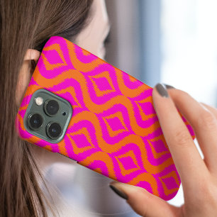 Kleurrijke Oranje Roze Zomer Ikat Ogee Kunst Patro iPhone 11 Pro Max Hoesje