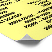 Kleurrijke Oranje wortel, groenteboeren Adverteren Poster (Hoek)