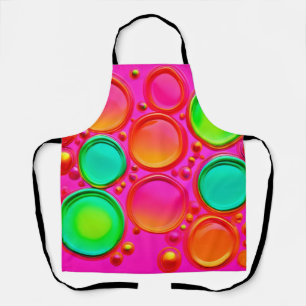 Kleurrijke Orb Abstracte Kunst Schort