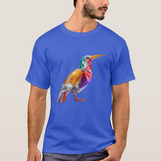 Kleurrijke Origami Bird Een handgemaakte Delight v T-shirt