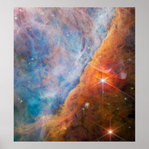 Kleurrijke Orion Bar   Orionnevel   JWST Poster