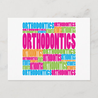 kleurrijke orthodontie briefkaart