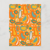 Kleurrijke ovalen briefkaart (Voorkant)