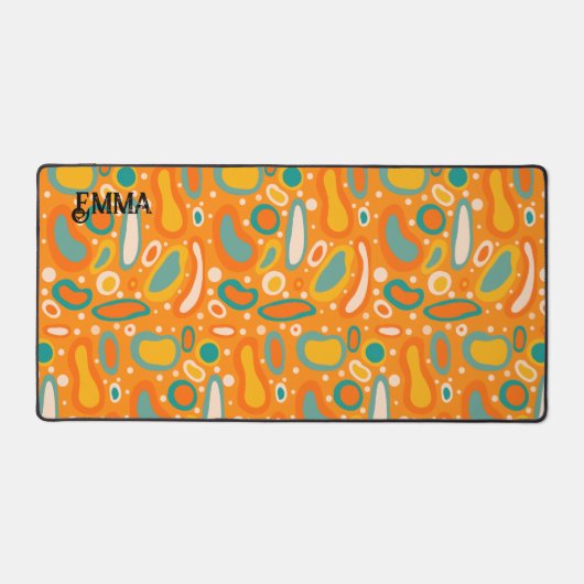 Kleurrijke ovalen bureaumat (Voorkant)