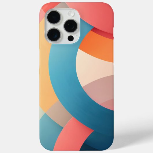 Kleurrijke overlappende bogen Case-Mate iPhone case (Achterkant)