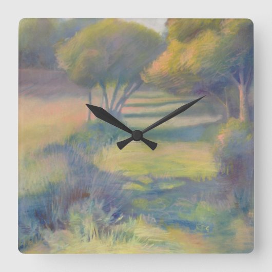 Kleurrijke Ozark Trail wandklok Vierkante Klok (Voorkant)