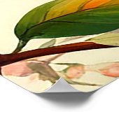 Kleurrijke paar vogels zitten te midden van levend poster (Hoek)