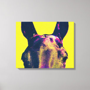 Kleurrijke paardenogen Fotografische kunst Canvas Afdruk