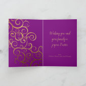 Kleurrijke paaseieren feestdagen kaart (Binnen)