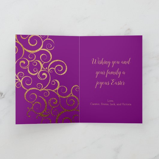 Kleurrijke paaseieren feestdagen kaart (Binnen)