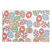 Kleurrijke paaseieren kussensloop (Achterkant)