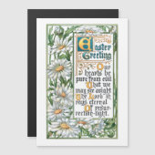 Kleurrijke  paasgroet met Daisies (Voorkant / Achterkant)