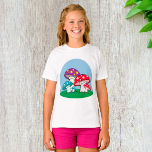 Kleurrijke paddenstoelen t-shirt