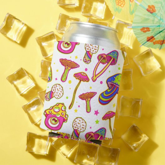 Kleurrijke paddenstoelen: verbluffend Magische Pla Blikjeskoeler (Insitu Zomer)