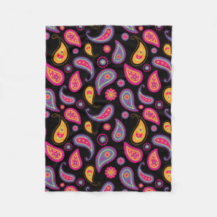 Kleurrijke Paisley naadloze Patroon Fleece Deken