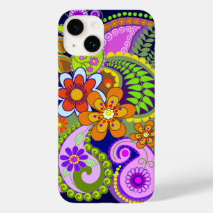 Kleurrijke Paisley Patronen en Bloemen Case-Mate iPhone 14 Hoesje