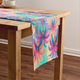 Kleurrijke palmbomen korte tafelloper