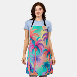 Kleurrijke palmbomen schort