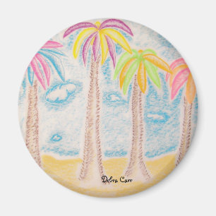 Kleurrijke palmmagneten magneet