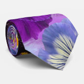 kleurrijke pansieën,  bloemen, stropdas (Opgerold)