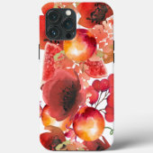 Kleurrijke papavers, fruit en bessen Case-Mate iPhone case (Achterkant)