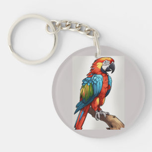 Kleurrijke papegaai 🦜 sleutelhanger