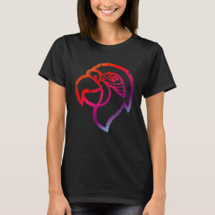  kleurrijke papegaaien gezicht papegaai kaketoe Bi T-shirt