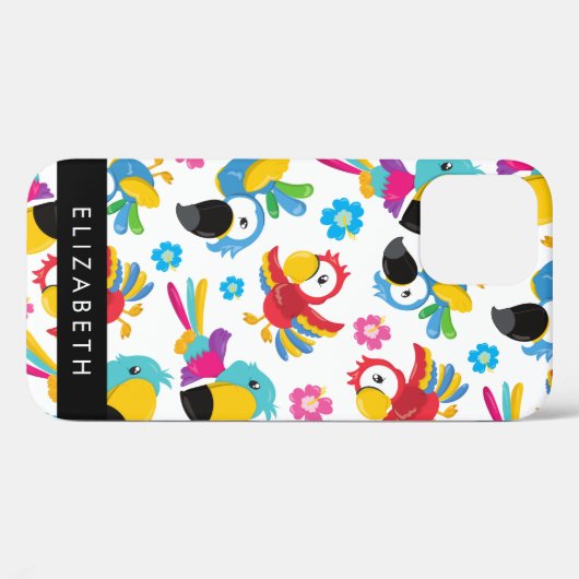 Kleurrijke papegaaien, tropische papegaaien, Jouw  Case-Mate iPhone Case (Achterkant (horizontaal))