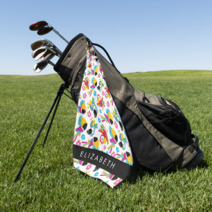 Kleurrijke papegaaien, tropische papegaaien, Jouw Golfhanddoek