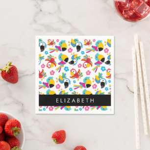 Kleurrijke papegaaien, tropische papegaaien, Jouw Servet